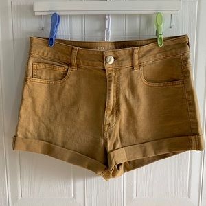 American Eagle Super Super Stretch Hi-Rise Shortie Denim Shorts